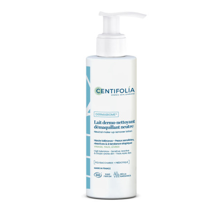 Lait dermo-nettoyant démaquillant neutre Dermabiome 200ml