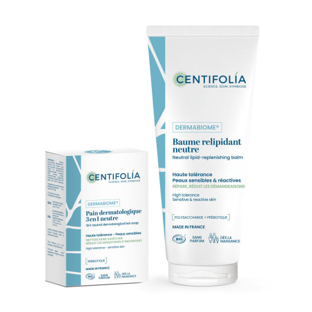 Duo Pain dermatologique et Baume relipidant neutre